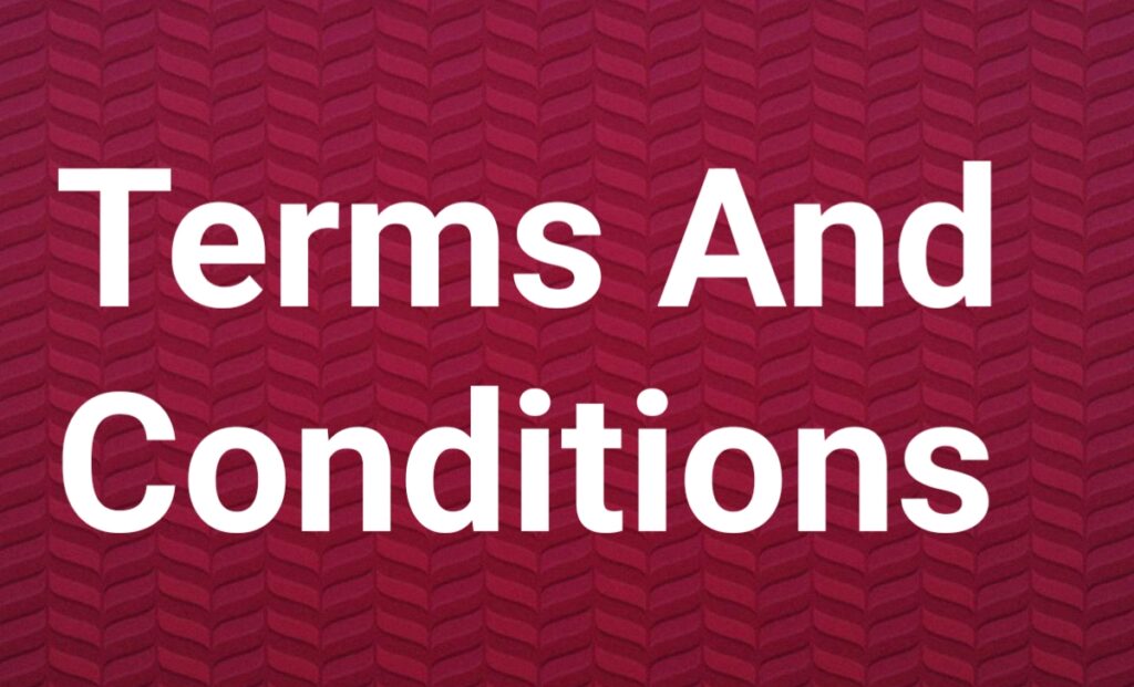 Terms And Conditions Terms And Conditions