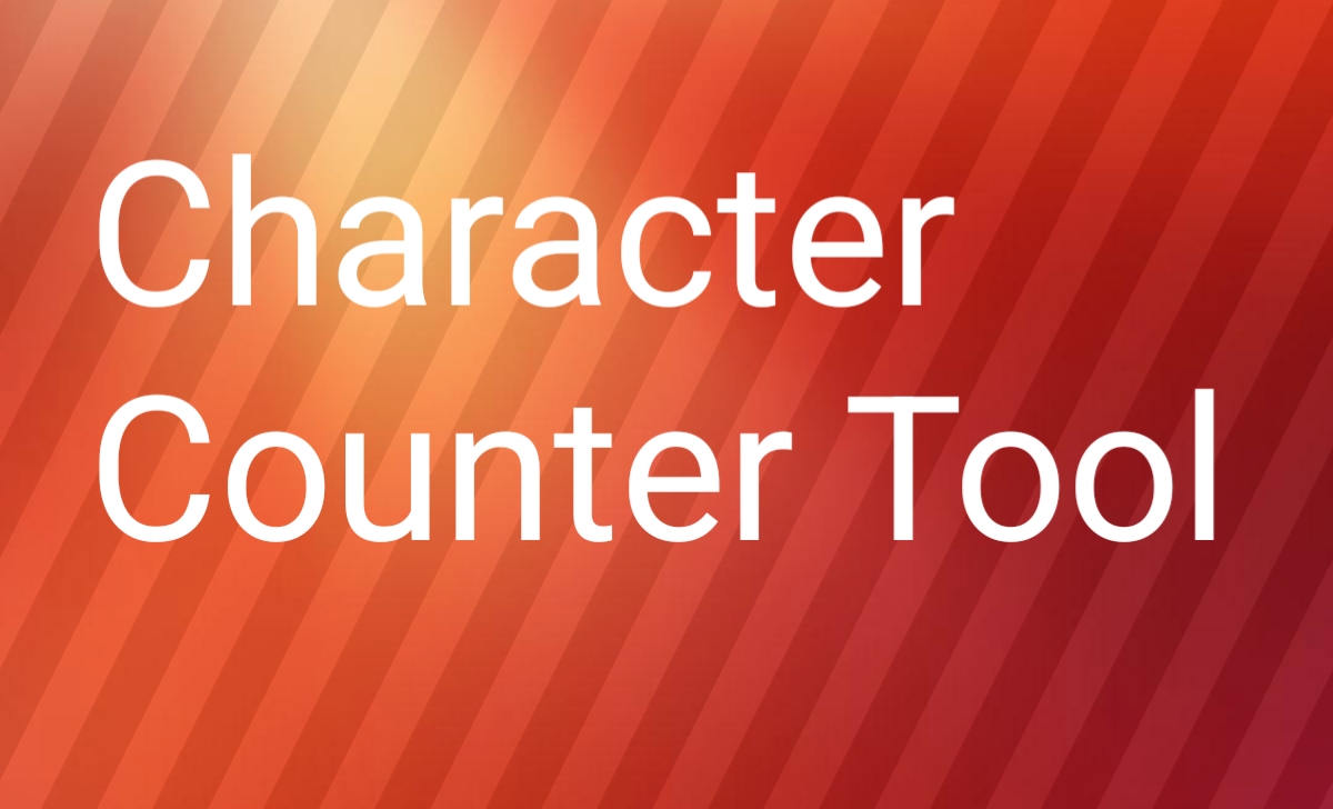 Character Counter Tool