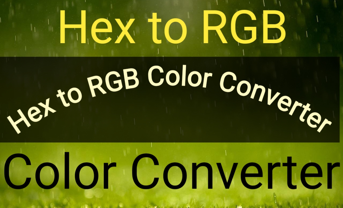 Hex to RGB Color Converter