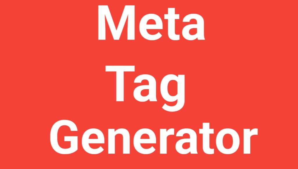 Meta Tag Generator