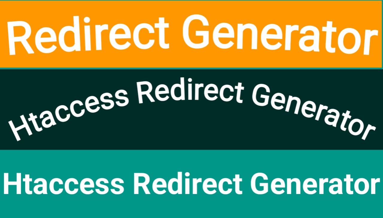 Htaccess Redirect Generator