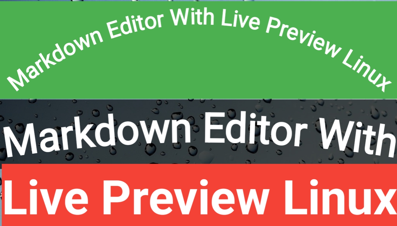Markdown Editor With Live Preview Linux