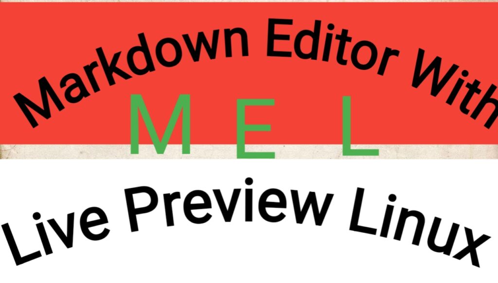 Markdown Editor With Live Preview Linux