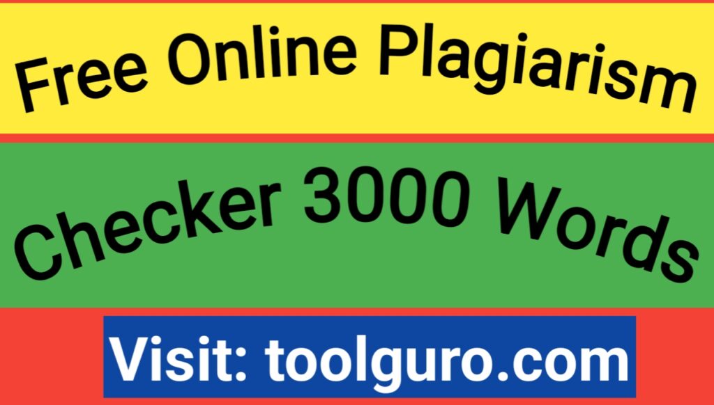 Free Online Plagiarism Checker 3000 Words