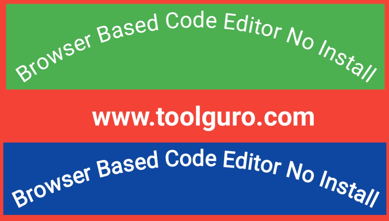 Super Fast Browser Based Code Editor No Install