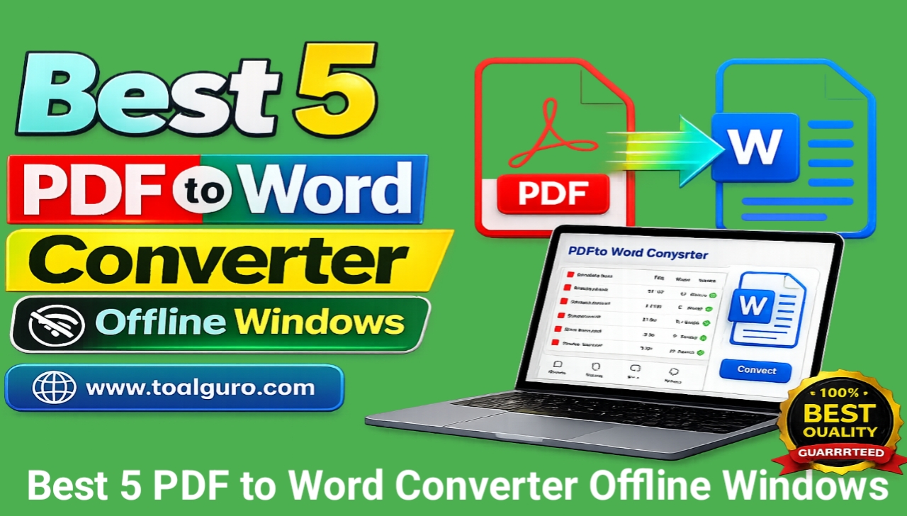 Best 5 PDF to Word Converter Offline Windows