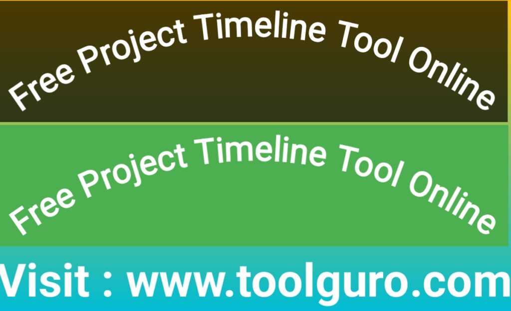 Free Project Timeline Tool Online