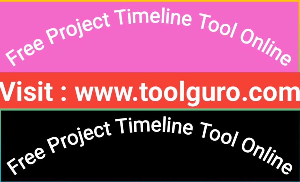 Free Project Timeline Tool Online