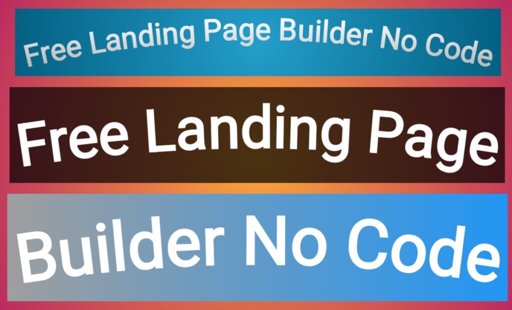 Free Online Landing Page Builder No Code 2026