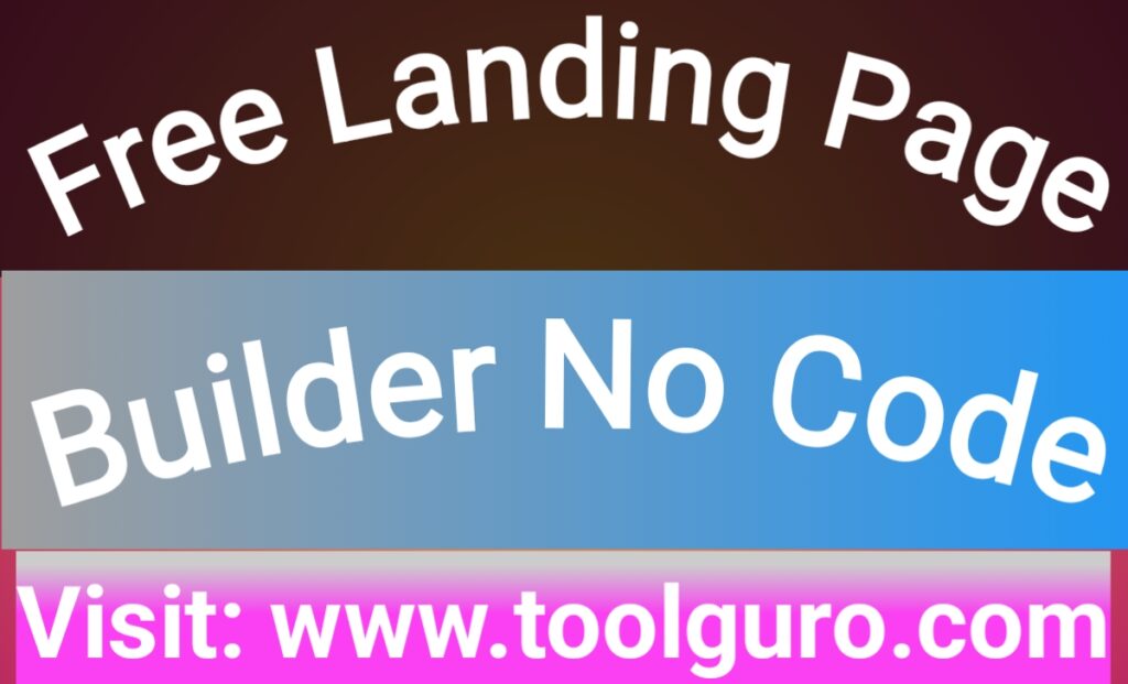 Free Online Landing Page Builder No Code 2026