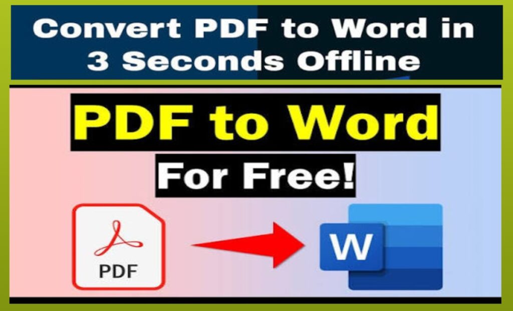 PDF To Word Converter Offline Tool For Free