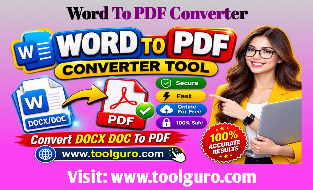 Word To PDF Converter Tool - Online For Free - Convert DOCX DOC To PDF - Secure And Fast