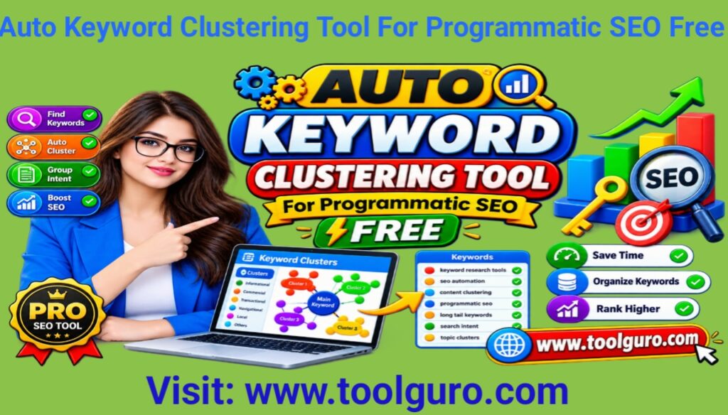 Auto Keyword Clustering Tool For Programmatic SEO Free