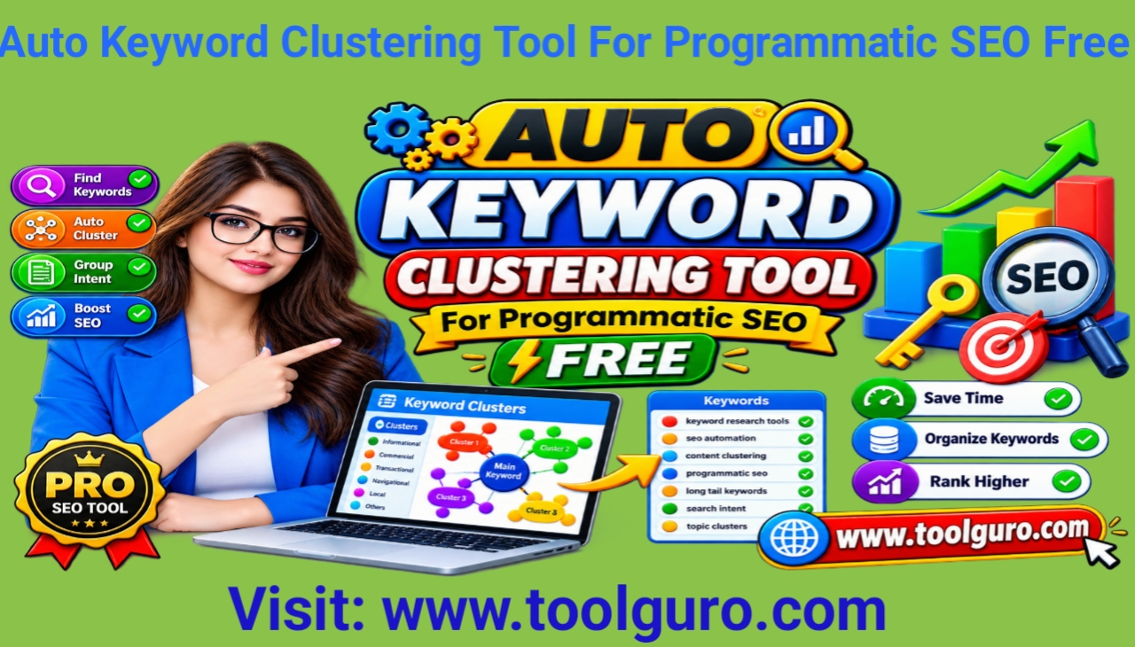 Auto Keyword Clustering Tool For Programmatic SEO Free